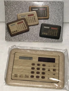 Wood Solar Calculator Vtg NOS Back to Nature New - Picture 1 of 5