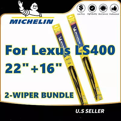 Paquete de 2 escobillas limpiaparabrisas Premium - aptas para Lexus LS400 1990-2000 - 19220/160 Foto 1 de 4