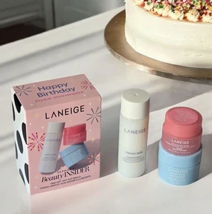 LANEIGE 3 PC Water Bank Lip Sleeping Mask Cream Skin Sephora Birthday NIB - Picture 1 of 2