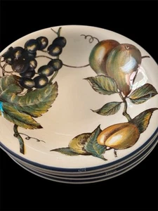 4er Set Pier 1 Macintosh Coupe Suppenschalen England Angleterre 8,5" Trauben Birnen - Bild 1 von 2
