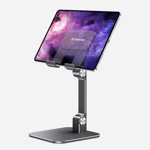 iPad Tablet & Phone Stand Adjustable Desk Holder for Devices grey - Picture 1 of 15
