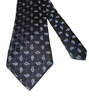 GENESIS [ПЕЙСЛИ/СИНИЙ] мужской галстук 100% шелк сделано в США - Изображение 1 из 4