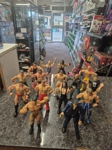 Lote de trabajo de figuras de colección WWE-WWF lote de trabajo paquete - retro vintage - Imagen 1 de 4