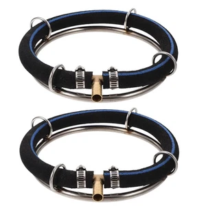  2pcs Bubble Diffuser Ring For Aquariums & Fish Ponds - Stainless Steel - Picture 1 of 12