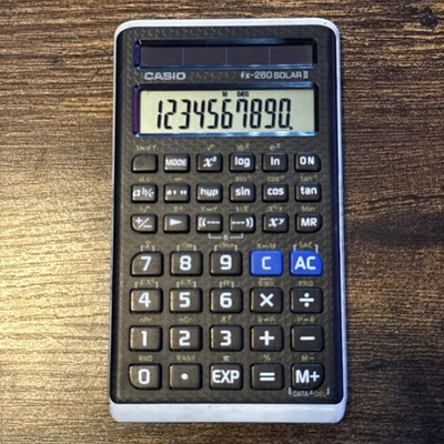 Scientific Calculator Casio fx-260 Solar II FX260SLRII - Black Used Working! - Image 1 of 4