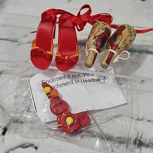 Vintage Ashton Drake Gene Marshall Accessories Spanish Fiesta Shoes Maracas Lot - Picture 1 of 5