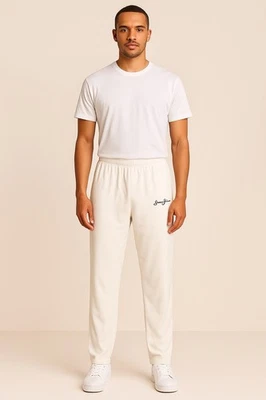 Pantalones de salón de terciopelo Sean John blancos XL para hombre con logotipo Y2K Hip Hop Foto 1 de 4