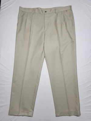 Van Heusen Traveler Pants Mens 42x30 ( Fit 43 X 30 ) Straight Leg Cuffed Hem - Image 1 of 4