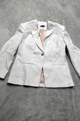 J.Crew P10 White Petite Stretch Lined Blend Alexandra Blazer NWT - Image 1 of 4