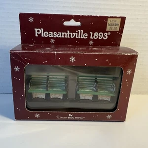 Vintage Pleasantville 1893 Flambro Parkbank Weihnachtsdorf Joan Bero Victor - Bild 1 von 7