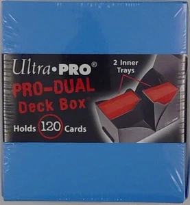 Ultra Pro Dual Small Deck Box 120 – Light Blue ULP 82985 - Picture 1 of 5