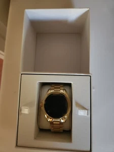 Michael Kors MKT5001 Access Gold Tone Smartwatch with Charging accessories - Picture 1 of 7