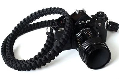 NUEVA CÁMARA PARACORD NEGRA 36" CORREA PARA EL CUELLO DSLR SIN ESPEJO CANON NIKON SONY LEICA Foto 1 de 4