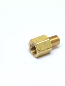 Raccordo adattatore tubo ottone 1/8" femmina NPT FPT FIP a 1/16 maschio MPT MIP carburante/aria - Foto 1 di 12