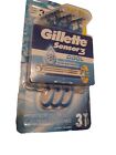 Gillette Sensor 3 COOL disposal razors with lubricated strips pivot head NIB