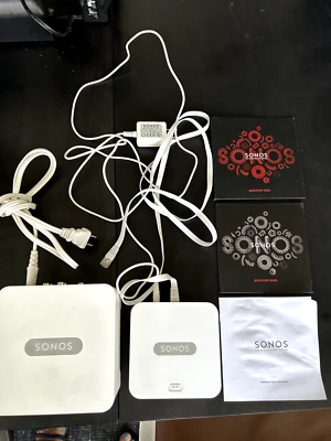 Sonos Connect  and Bridge and all cords, manuals - Image 1 of 4