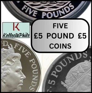 UK Five Pound £5 Coins BUNC PROOF Circ Uncirculated 1990 to 2025 - Choose a Coin - Picture 1 of 111