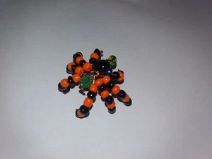 Handgefertigte Perlen Halloween Spinne, Unikat, Made In USA, BRANDNEU!! - Bild 1 von 3