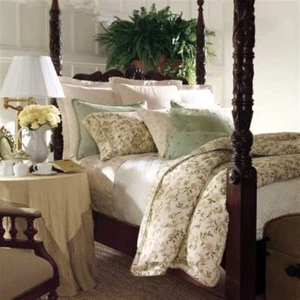 Neu in Verpackung Ralph Lauren romantisch Traveler Queen flaches Laken cremefarben Blumenmuster Baumwolle - Bild 1 von 7