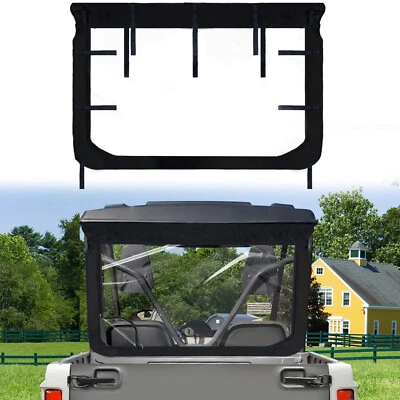 UTV Rear Window Shield Back Pancel Black For Yamaha Rhino 450/ 660/ 700 78637 - Image 1 of 4
