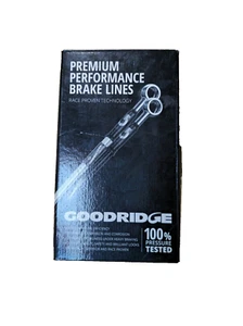 Suzuki Dr 650 Front Braided Brake Line Hose Goodridge (1991-1999) - Picture 1 of 5