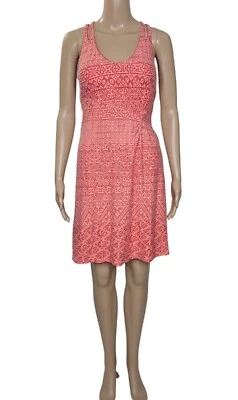 Vestido sin mangas ATHLETA Nanda anudado espalda cruzada en sandía XS Foto 1 de 4