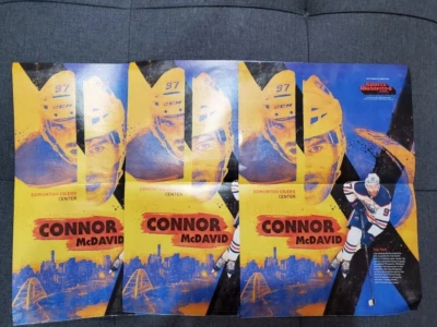 lot (3) 2022 S.I. For Kids Poster Connor McDavid 15x11 Jonathan Taylor  * - Image 1 of 4