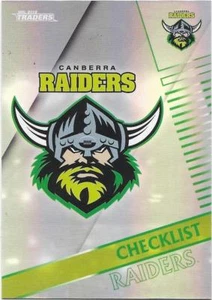 2018 NRL Traders Pearl Parallel (PS011) RAIDERS Checklist - Picture 1 of 1