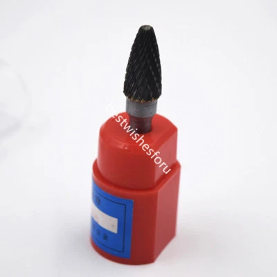 Bit 1/4" Cylindrical Cut Tungsten Carbide Burr Bur Cutting Tool Die Grinder F6 - Image 1 of 4