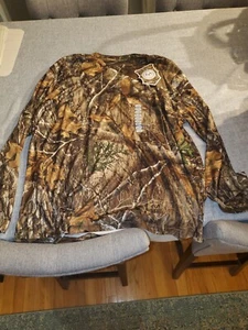 Realtree Edge Camouflage Long Sleeve Performance Hunting T Shirt Tee 2XL - Picture 1 of 4