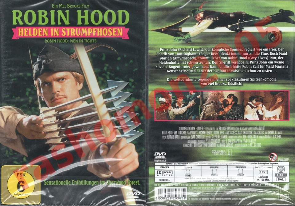 DVD ROBIN HOOD MEN IN TIGHTS Cary Elwes Dave Chappelle Mel Brooks Region 2 NEW - Image 1 of 1