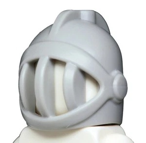 NUEVO LEGO - Casco - Castillo - Casco Rejilla Cara Fija Gris Azulado Claro x 1 - Imagen 1 de 3