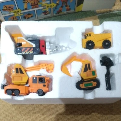 TAKARA BRAVE POLICE Super Build Building Tiger 1994 Transformers Robot Figure - Image 1 of 4