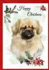 Tibetan Spaniel Dog A6 (4" x 6") Christmas Card - Blank inside