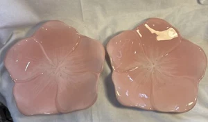 Princess House Exclusive Pink Flower Plate 8.5" Salad Side Dessert Luncheon - Picture 1 of 6