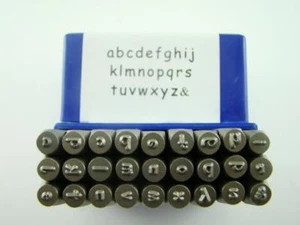Sienna 1/8"  3mm Lower Case Letter Punch Stamp Set  Metal-Steel-Hand a-z - Picture 1 of 2