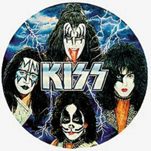 KISS V 1517 PLATE - ALIVE WORLDWIDE - ROCKERS & RULERS - COLLECTOR'S MINIATURE P - Picture 1 of 1