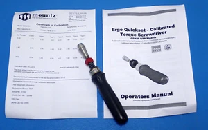 NUEVO DESTORNILLADOR DE PAR MOUNTZ QSA4 FH ERGO QUICKSET con CERTIFICADO DE CALIBRACIÓN ORIGINAL - Imagen 1 de 8