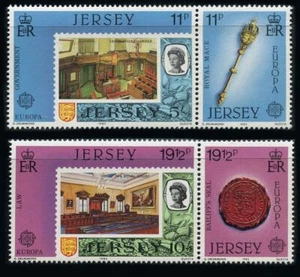 Jersey: 1983 Europa Setenant Pairs (307a-309a) MNH - Picture 1 of 1