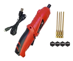 Racers Edge Electric Mini Screwdriver w/TiN Coated 4pc Metric Hex Set RCE7200 - Picture 1 of 2