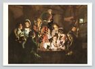 Postcard Art Joseph Wright Experiment with the Air Pump National Gallery  (J4)