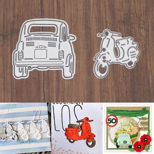 Ciao Italia Vespa-Style Roller & Fiat-Style Auto Schneideisen - Oldtimer Reise - Bild 1 von 11