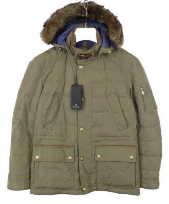 Chaqueta Massimo Dutti 3415 Para Hombre Bolsillo Interior MEDIANA Acolchada Cremallera Mosca Foto 1 de 4