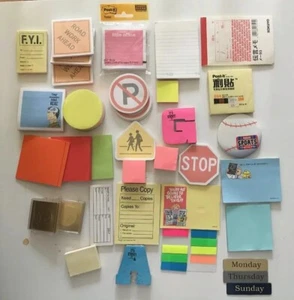 Lot of 26 Post-it Pop-Up Super Sticky Notes verity used and new Pads - Picture 1 of 5