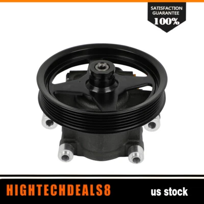 Power Steering Pump w/ Pulley For Ford F-150 2004-2008 Lincoln Mark LT 2006-2008 - Image 1 of 4