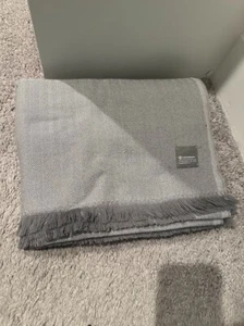 Lululemon Wool-Blend Square Scarf Silver Silk Wool NWT MSRP $68.00 - Picture 1 of 2