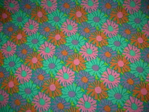 NYLON LYCRA® SPANDEX floral stretch fabric quality sports designer 4W 1yd+x60" - Picture 1 of 6