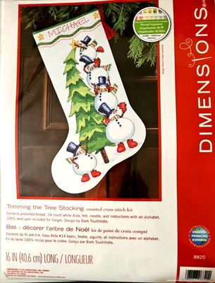 Размеры - обрезка дерева чулок - вышивка крестом набор - Изображение 1 из 3