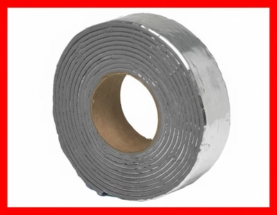 Foam and Foil Pipe Wrap Insulation Tape 2inx15ft Insulate Both Hot and Cold Pipe - Image 1 of 4