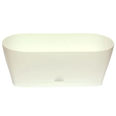 ENGELLAND Blumenkasten Balkonkasten Pflanztopf Tischdeko Untersetzer Weiß - Bild 1 von 4